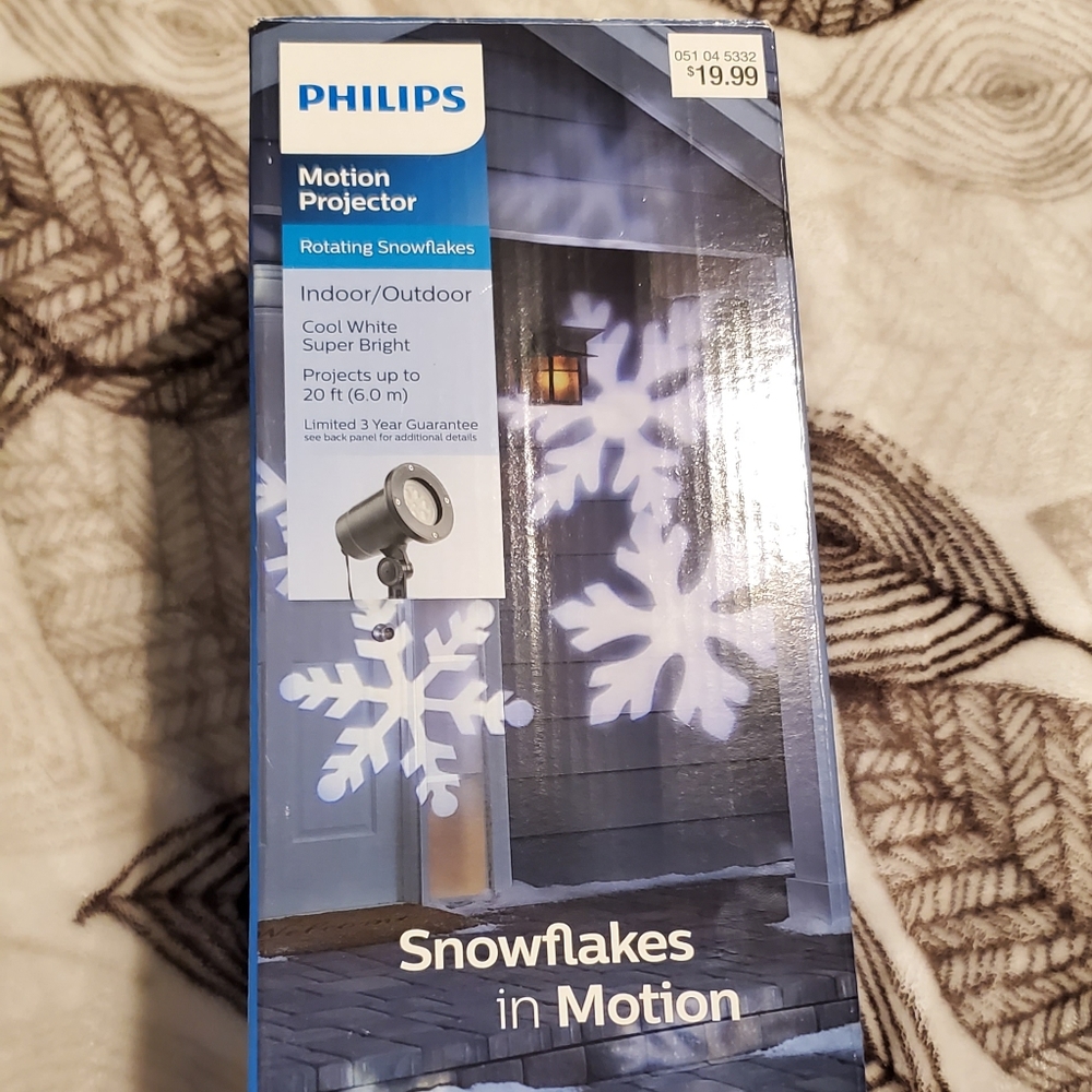 Snowflake hologram Christmas decor